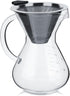 Pour Over Coffee Maker, 400ml Glass Coffee Pot Hand Drip Coffee Maker Filter Pot Manual Coffee Dripper Brewer with Handle and Scale...