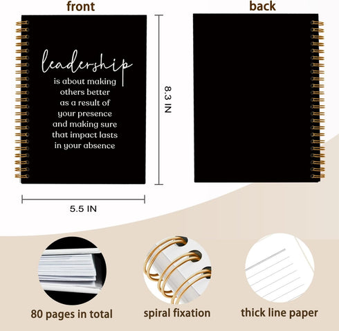 Leadership Definition Notebook Journal for Work Office School,Best Leader Gifts,Employee Gift for Boss,Appreciation Gift for Leader,Thank You Gift...