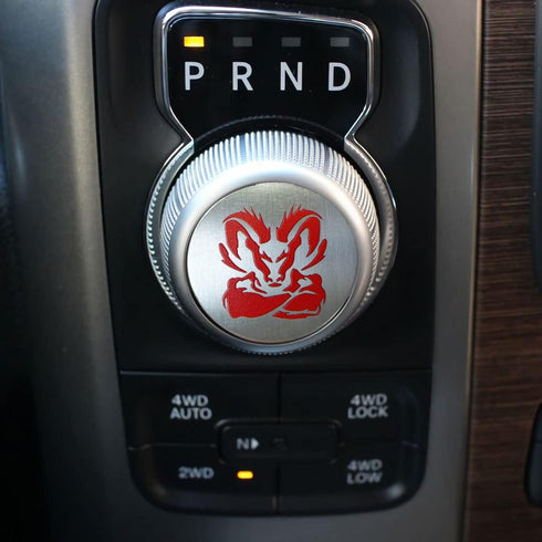 Gear Shift Switch Knob Cover Aluminium Dial Shifter Trim Plate for 1500/2500, 300/200 (RM)...