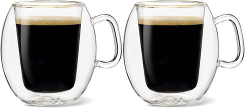 Luigi Bormioli Thermic Suprimo Coffee Mug, 10-1/4-Ounce, Set of 2...