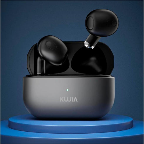 Black Bluetooth Headphones in-Ear Wireless Earphone Touch Control Headset Mini Metal Earbuds for Phone...