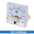 uxcell Analog Current Panel Meter DC 0-300mA 85C1 Ammeter 64x57x56mm for Circuit Testing Charging Battery Ampere Tester Gauge Pack of 1...