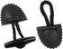 Haidong Sew-On Toggle with Wooden Horn Button Leather Button Black Toggle Button DIY Sewing Button Accessories (Black) -4PCS...