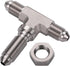 3AN Male Stainless Steel Bulkhead Tee T Brake Hose Fitting Adapter with Nut...