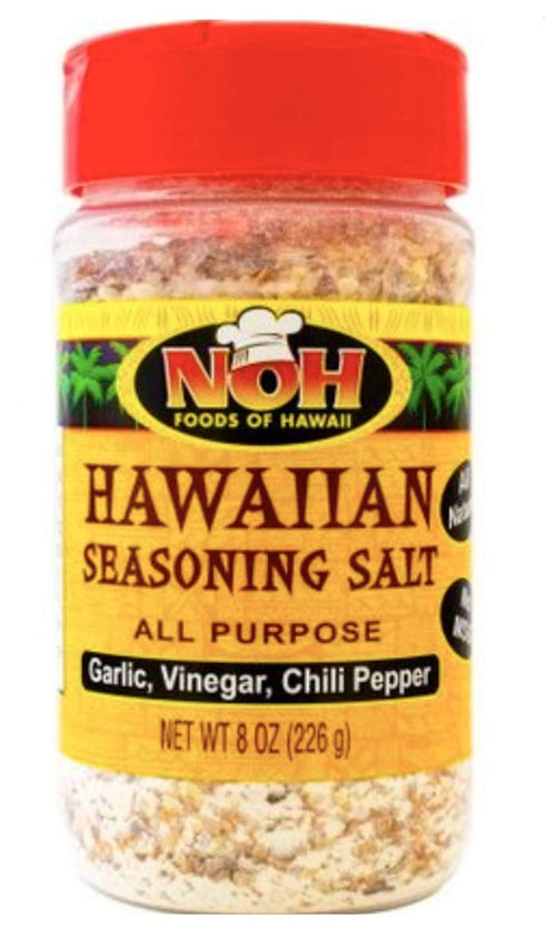 NOH Foods of Hawaii Hawaiian Seasoning Salt (All-Purpose (Garlic, Vinegar, Chili Pepper), 8 Ounce)...