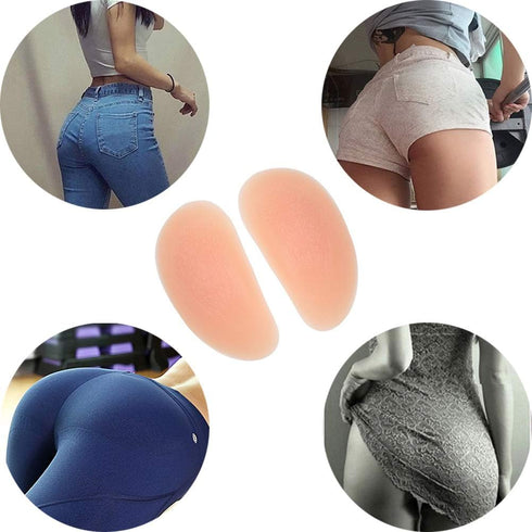 Butt Pads - Women Fake Buttock Oval Padded Silicone HIPS Enhancer Thick...