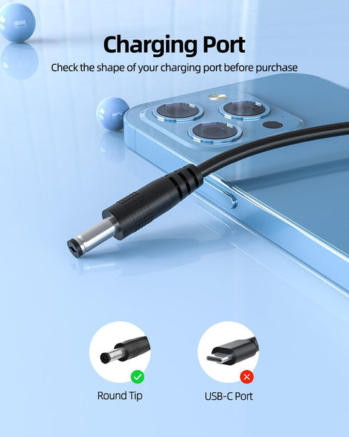 15V Charger Fit for Theragun Mini Prime G4-Mini-PKG-US Mini-PKG-AU Massage Replacement Power Cord Supply...