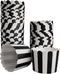 50 Pack Muffin Liners Baking Paper Cups Black and White Stripes Cupcake Liners Elegent Muffins Baking Cups Cupcake Wrappers for Birthday Parties, ...