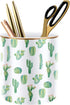WAVEYU Pen Pencil Holder, Multi-Purpose Holder for Desk Pencil Cup for Girls Boys Kids Durable Ceramic Desk Organizer Makeup Brush Holder for Offi...