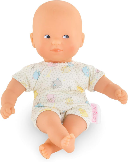 Corolle Mini Calin Bunnies Baby Doll - Small 8" Soft Body with Blue Eyes and Bunny Pattern Outfit, Vanilla-Scented, Easy to Hold - for Kids Ages 1...
