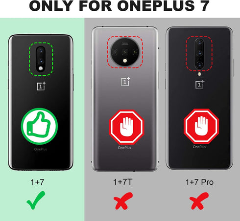 Shields Up OnePlus 7/6T Carbon Case | 10ft Drop Tested | Ultra Slim, Lightweight, Scratch Resistant, Shockproof | Kickstand - Black...