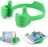 8 Pack Thumbs up Cell Phone Holder, Adjustable Silicone Tablet Stand, Multi Colors Portable Desktop OK Stands Compatible for Smart Phones iPhone i...