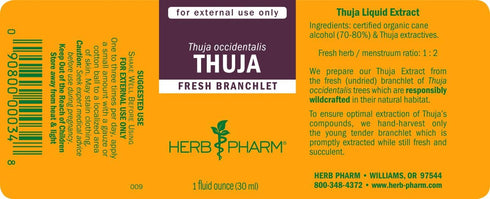 Herb Pharm Thuja Branchlet Liquid Extract - 1 Ounce (DTHUJA01)...