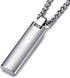 MOO&LEE Stainless Steel Lords Prayer Bar Necklace for Men 24 Inches Link Chain...