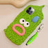 3D Silicone iPhone 15 Case with Funny Creative Stylus, Balsam Pear Design Cartoon Soft Silicone Full Protection Shockproof Cases Cover Skin for Ki...