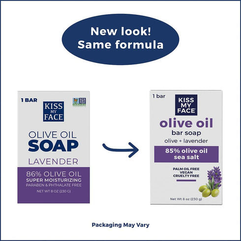 Kiss My Face Olive Oil & Lavender Bar Soap 8 oz...