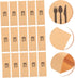 100pcs Kraft Paper Cutlery Set Kraft Paper Silverware Bags Dinner Table Decor Disposable Cutlery Utensil Holder Disposable Fork Wedding Disposable...