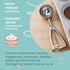 Cookie Scoop, Ice Cream Scoop,18/8 Stainless Steel, Cookie Scoops for Baking, 2Tbsp/ 30ml/ 1oz Cookie Dough Scoop, Ice Cream Scooper with Trigger ...