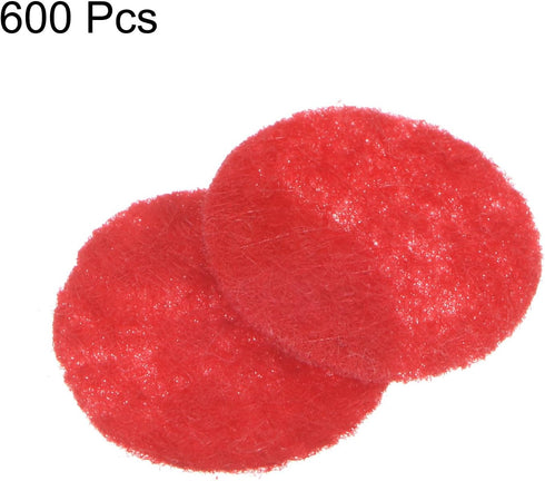 HARFINGTON 600pcs Round Felt Circles, 15mm 5/8" Pre Cut Felt Craft Pads Non-Woven Mini Felt Fabric Circles for DIY Sewing Handcraft Cut Projects C...