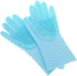 Pet Bathing Gloves, Cat and Dog Bathing Artifacts, Pet Anti-Scratch and Anti-Bite Massage Gloves, Scrubbing Brush.Pet Bath Gloves. (Blue)...