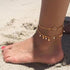 Boho Layered Ankle Bracelet Gold Anklets Star Pendant Foot Chain Pearl Summer Beach Ankle Chain Adjustable Foot Jewelry Accessories for Women...