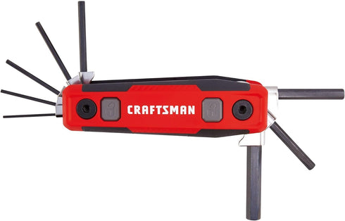 CRAFTSMAN Hex Key Set, MM, Folding Locking 8 Piece (CMHT26024)...