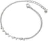 COOLSTEELANDBEYOND Two-Row Stainless Steel Link Chain Anklet Bracelet with Charms of Dolphins and Jingle Bell Adjustable...
