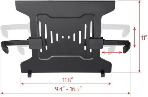 Monoprice Laptop Holder Attachment for Desk Mounts - Ideal for Work, Home, Office Laptops, Black - Workstream Collection...
