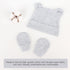 Newborn Baby Bear Ear Hat and Mitten Sets No Scratch Infant Cotton Beanie Gloves Newborn Hospital Hat for Boy Girl...