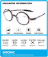 DOOViC Round Reading Glasses Blue Light Blocking Flexible Lightweight Readers Fashion Design Different Tortoise Glasses for Women Men & Men +2.75 ...