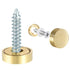 TOP-VIGOR 8pcs 16mm Mirror Screws, Stainless Steel Brushed Screws Cap Cover Nails Fasteners for Decorative Mirror...