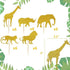 JeVenis 30 Pcs Gold Glitter Jungle Safari Animal Cupcake Toppers Jungle Animals Cake Decorations for Jungle safari Animals Party Baby Showers Birt...