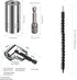 7mm-19mm Universal Socket Grip Ratchet Wrench Power Drill Adapter&105 Degree Right Angle Extension&Power Screwdriver Drill Bit Attachment&Drill Bi...