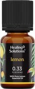 Healing Solutions Lemon Essential Oil - 0.33 Fluid Ounces...