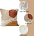 Abstract Boho Pillow Covers 18x18 Inch, Terracotta Beige Throw Pillow Covers Mid Century Linen Pillow Cases for Sofa Couch Car, Set of 4 (No Inser...
