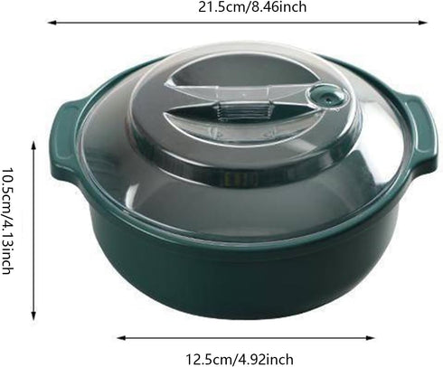 Microwave Ramen Cooker Noodle or Soup Bowl Perfect for Breakfast, Microwave Bowls with Lids Ideal for Dorm Room Essentials for Girls Boys,Office, ...