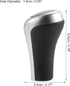 X AUTOHAUX 6 Speed Manual Gear Stick Shift Knob Transmission for BMW X1 E84 for BMW X3 E83 ABS Faux Leather Black Matte Silver Tone...