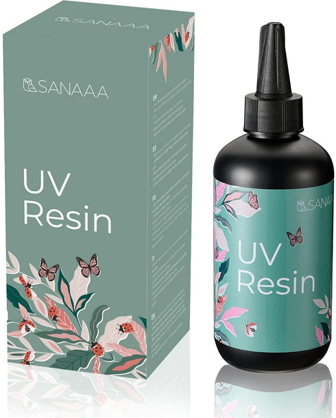 UV Resin 200g/7oz One Minute Fast Curing Clear Hard Type for Polymer Clay Seal, Tumbler, Pen, DIY Earring Pendant Jewelry Making...