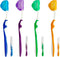 4-Pack Orthodontic Dental Care Kit – includes Soft Bristle Toothbrushes and Braces-Friendly Brush Flosser for Cleaner Interdental Brush Toothpick,...