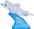 Mattel Minecraft Craft-A-Block Dolphin Figure, Authentic Pixelated Video-Game Characters, Action Toy to Create, Explore and Survive, Collectible G...
