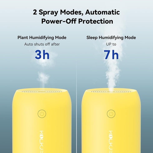 Portable Mini Humidifier, Small Cool Mist Humidifiers 350ml Quiet USB Personal Desktop Air Humidifier for Bedroom Home Plants Car Baby indoor Offi...