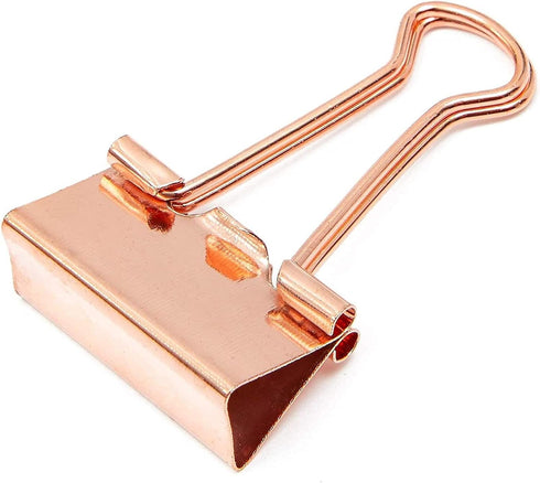 Bright Creations Rose Gold Binder Clips (Medium, 1 in, 50 Pack)...