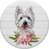 West Highland Terrier Westie Dog Lover Flowers Drawing PopSockets PopGrip: Swappable Grip for Phones & Tablets PopSockets Adhesive PopGrip...