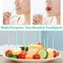 Toothpicks,Tooth Picks Flossers with Bristles,Double-Side Dental Picks,Plastic Toothpicks Disposable,Portable Package(40 Count×2Pack)...