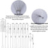 Eitonbu10 Pcs Cleaning Brush Suit,Long Deep Nylon Bottle Brush with Bendable Stainless Steel Flexible Handles for Bottles, Straws, Pipes, Wine Dec...