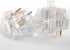 DRAOZA Kailh Clione Limacina Mechanical Keyboard Switch Crystal Fully Transparent Silent Linear Gold-Plated MX Switch?Silent Linear 36pcs?...