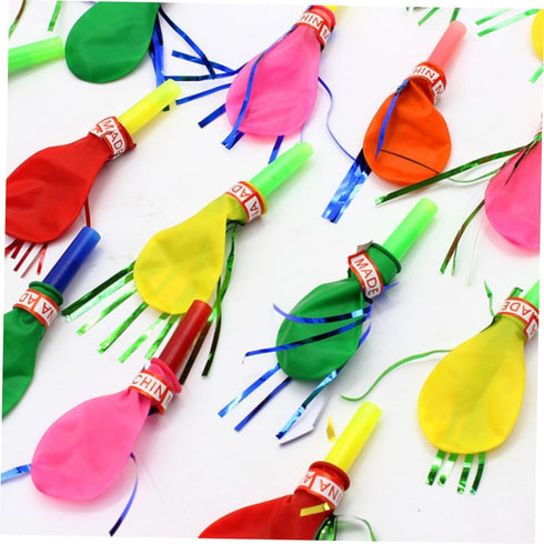 Toyvian Metallic Balloons 100 Pcs Kids Playset Kidcraft Playset Kids Blowouts Musical Blow Outs Party Whistles Noisemaker Balloon Metal Child Gene...