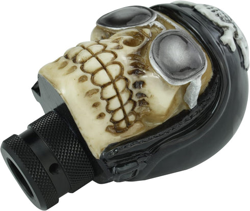 Arenbel Skeleton Gear Shift Stick Knob Skull Pilot Style Racing Speed Shifter Lever Handle Replacement Fit Most Manual Automatic Cars, Black...