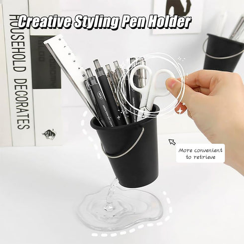 pen holder for desk, pencil organizer box, desktop organizer rack, organizer of stationery accessories, cute and creative pen cup, suitable for of...