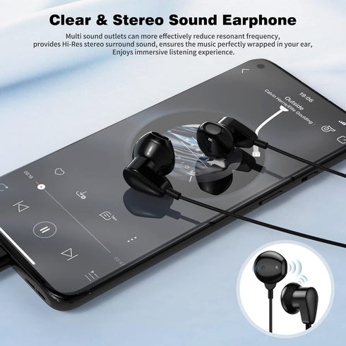 ACAGET USB Type C Headphones for Samsung S23 S22 Ultra S21 Plus A35 A54 Galaxy Z Fold 5 Flip 6 Setero Android Earphones Headset with Microphone Wi...